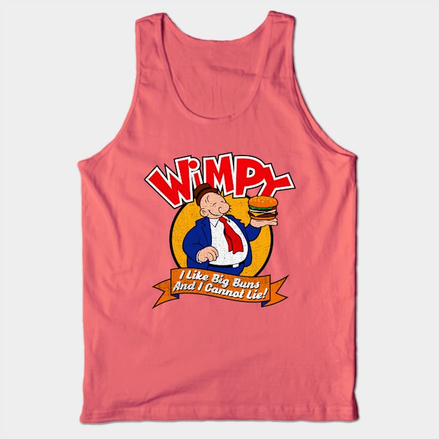 Wimpy Buns Tank Top by Alema Art